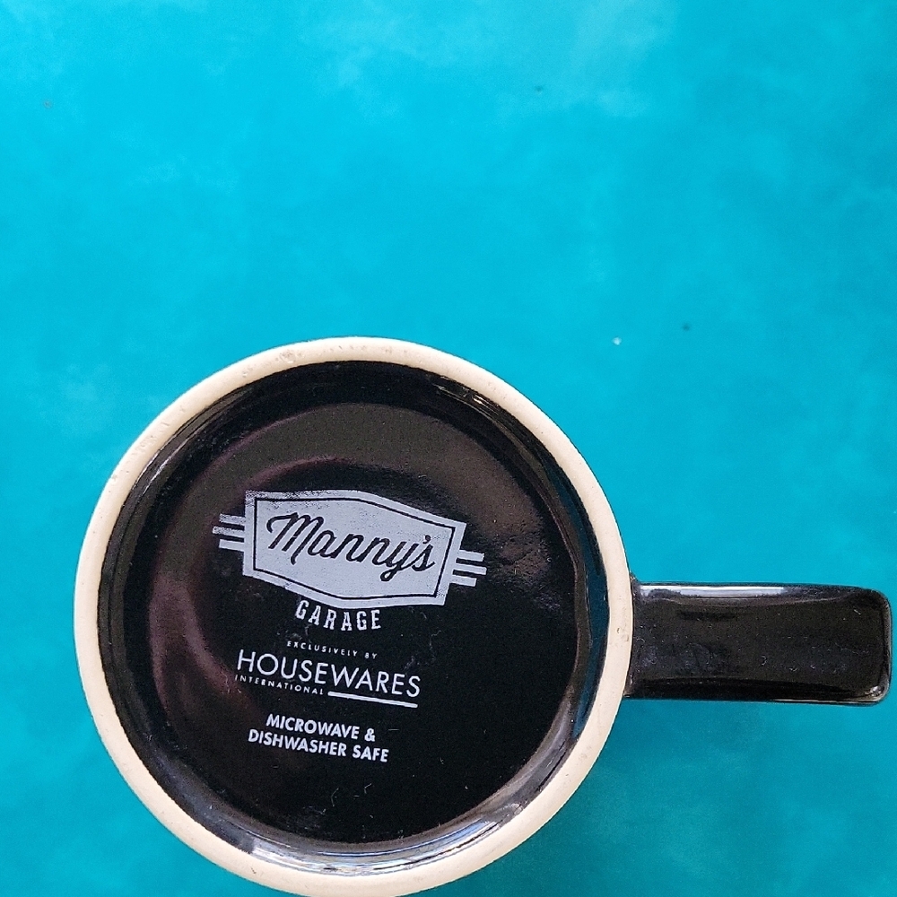 Mannys Garage Beanzoil Orange and Black Coffee Mug - Picture 4 of 16